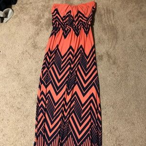 Strapless dress, size medium